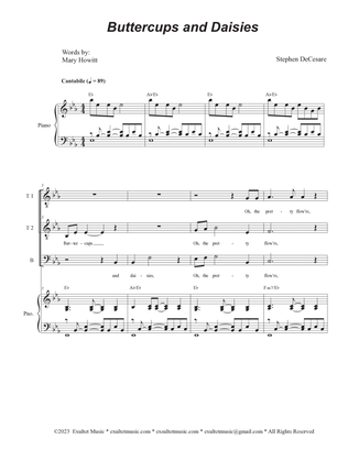 Buttercups And Daisies (Vocal Trio - (TTB)