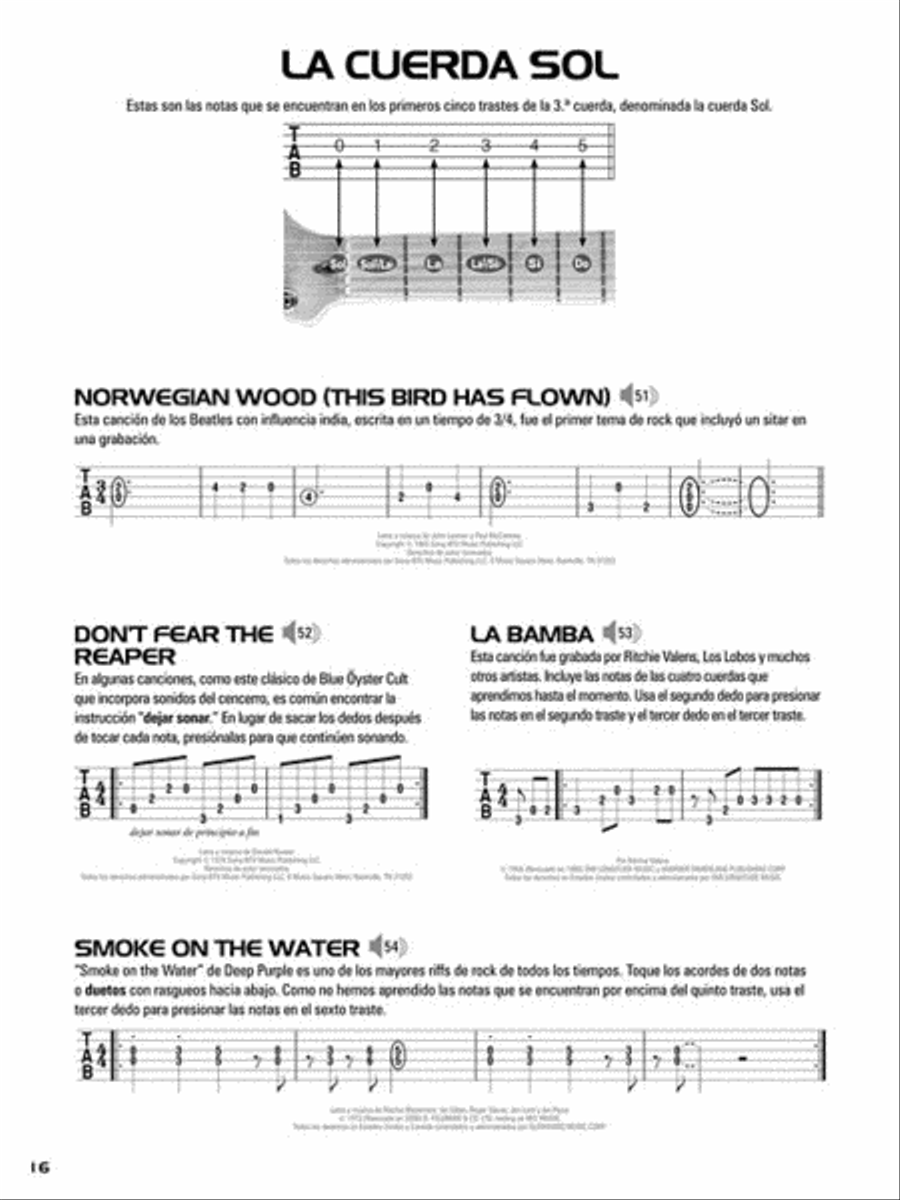 Hal Leonard Guitar Tab Method - Spanish Edition Guitar Tablature scores gallery preview page 6