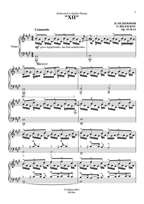 "XII", Op. 39 № 12