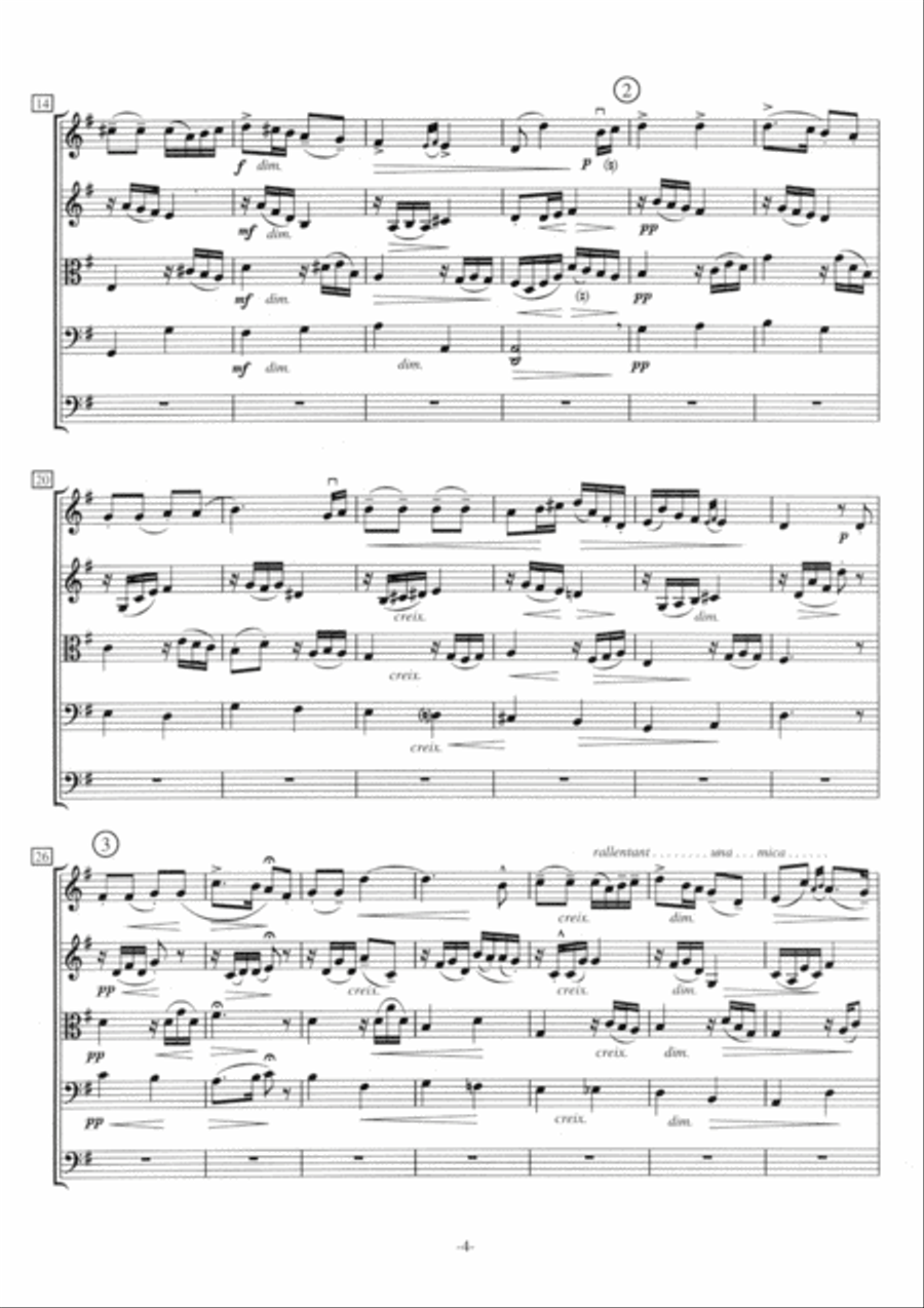 Suite a l'antiga - Score Only String Orchestra scores gallery preview page 6