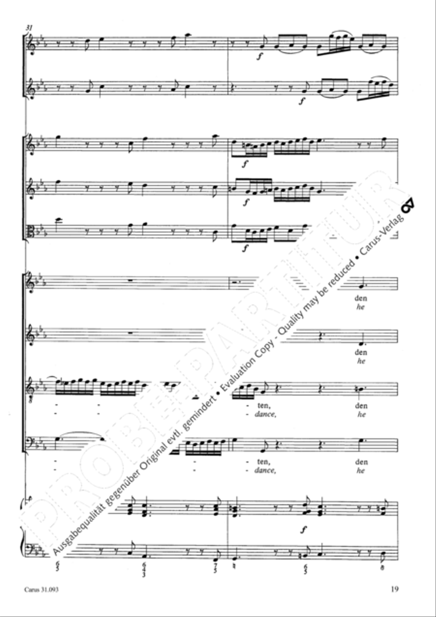 All those who seek God's sov'reign guidance (Wer nur den lieben Gott lasst walten) 4-Part scores gallery preview page 20