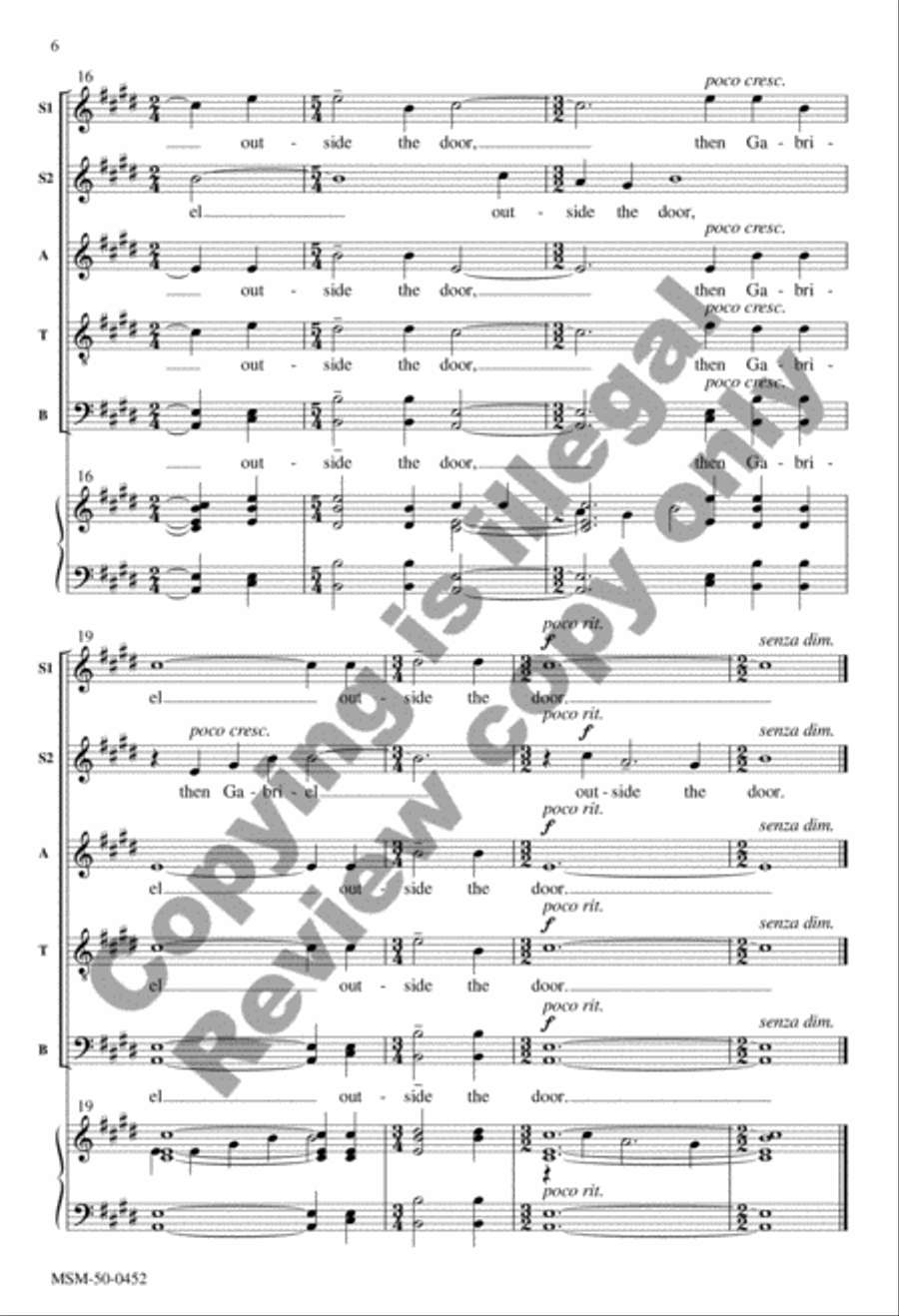 Annunciation Annunciation Divisi scores gallery preview page 5