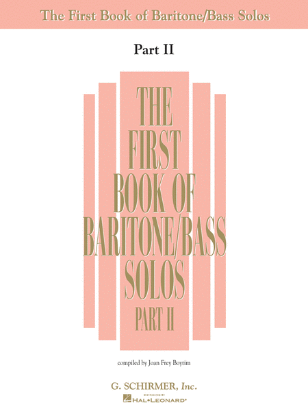 The First Book of Baritone/Bass Solos - Part II (Book Only)