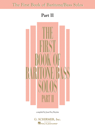 Book cover for The First Book of Baritone/Bass Solos – Part II