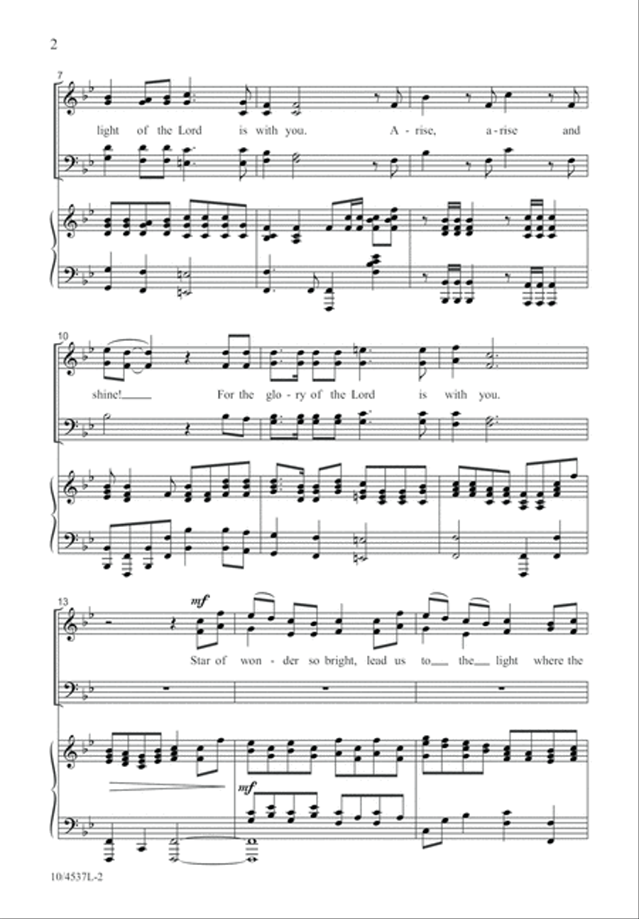 Arise, Arise and Shine! 4-Part scores gallery preview page 2