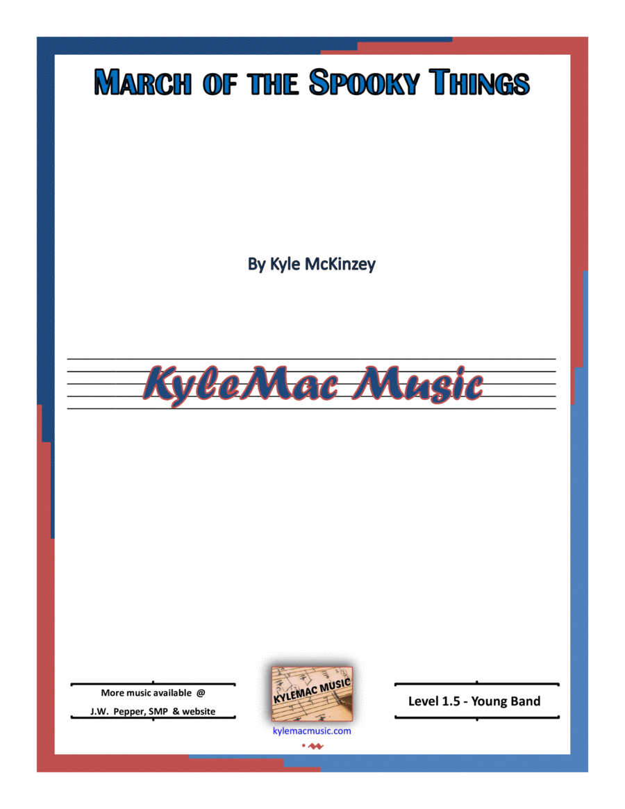 March of the Spooky Things Concert Band scores gallery preview page 1