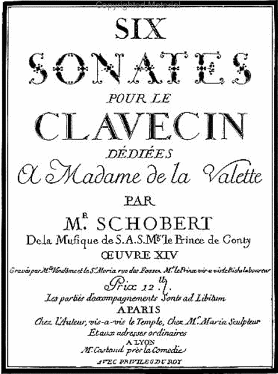Six sonatas for the harpsichord with accompaniment Piano Trio scores gallery preview page 2