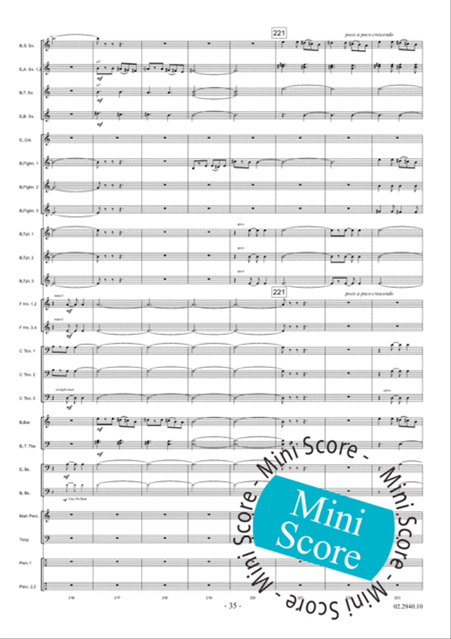 Aurora Fanfare Band scores gallery preview page 41