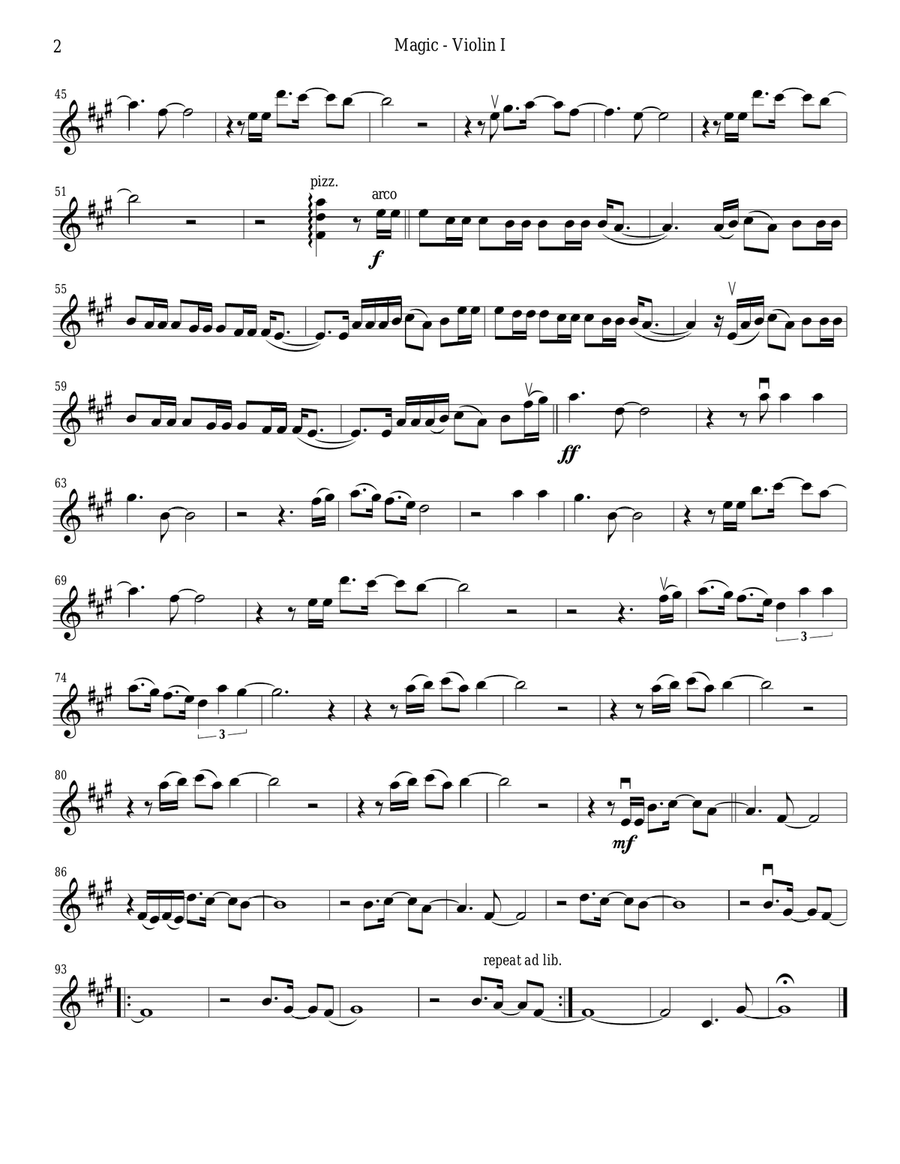 Magic String Quartet scores gallery preview page 2
