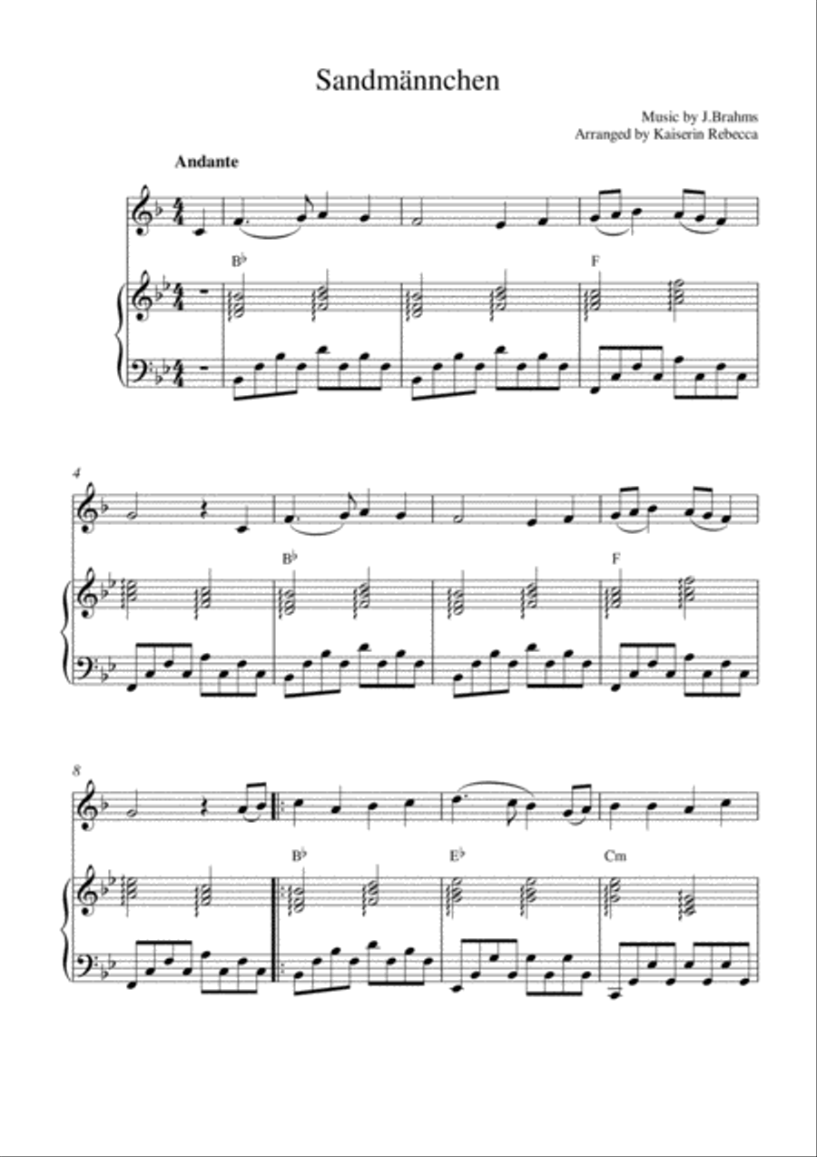 Sandmännchen Horn scores gallery preview page 1