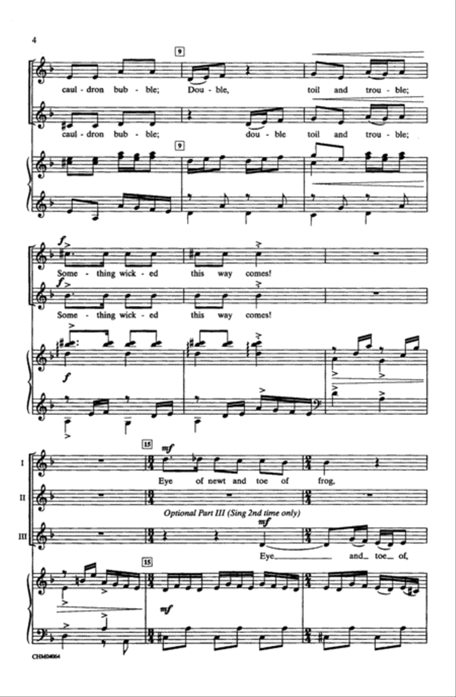Double Trouble (from Harry Potter and the Prisoner of Azkaban) Choir scores gallery preview page 2
