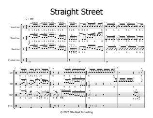 Book cover for Drum Line Cadence - Straight Street