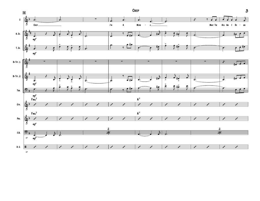 Creep Creep Jazz Ensemble scores gallery preview page 3