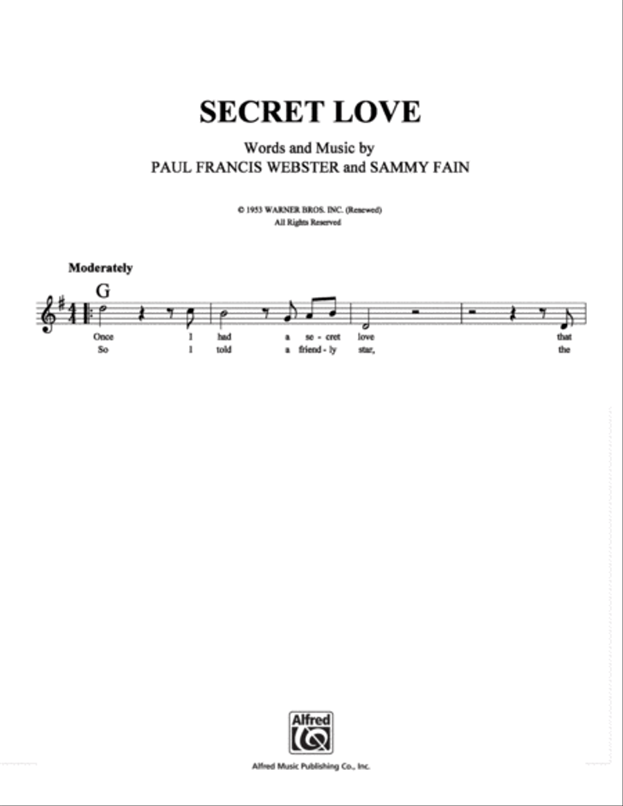 Secret Love School and Community scores gallery preview page 1