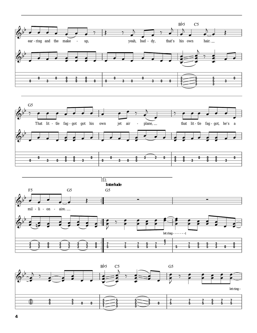 Money For Nothing Acoustic Guitar scores gallery preview page 4