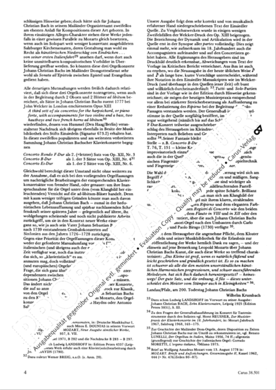 Organ Concerto in F major (Orgelkonzert in F) Violin scores gallery preview page 7