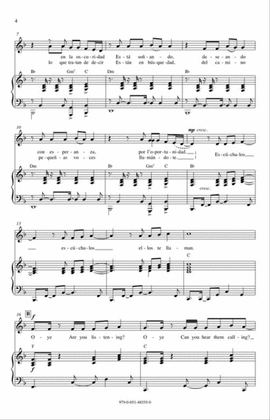 Oye Unison Choir scores gallery preview page 5