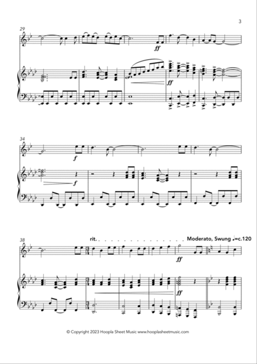 Happy Funky Birthday Trumpet Solo scores gallery preview page 3