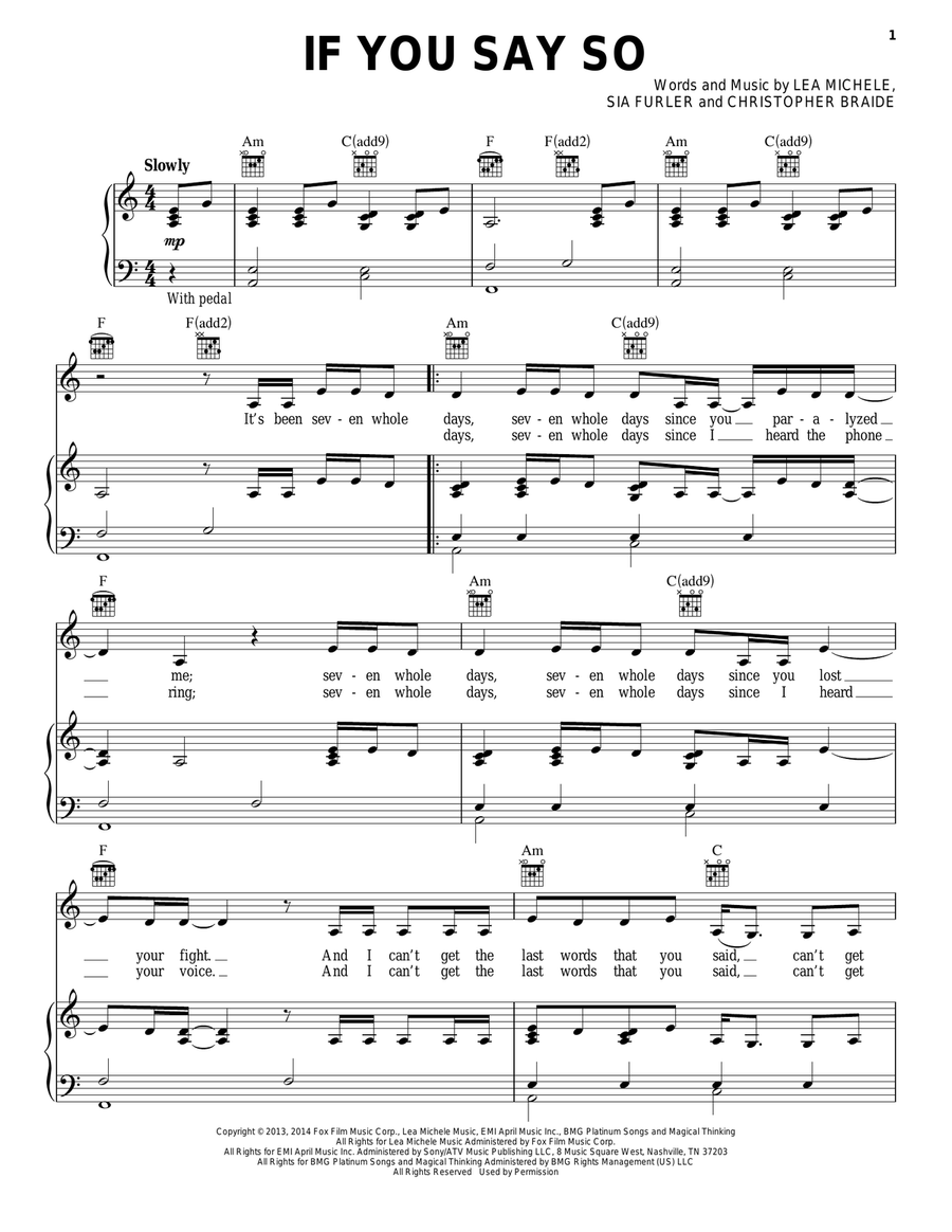 If You Say So Acoustic Guitar scores gallery preview page 1