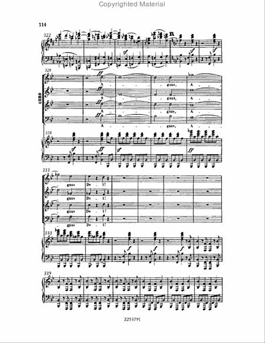 Missa Solemnis, Op.123 Choir scores gallery preview page 114