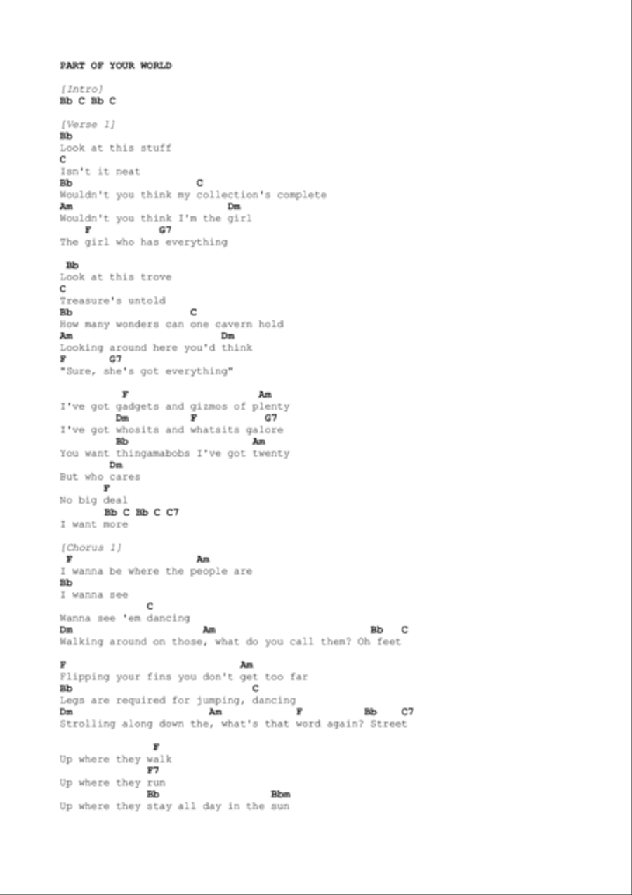 Part Of Your World Chamber Music scores gallery preview page 5