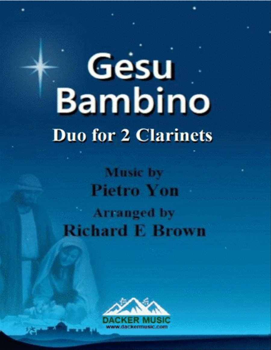 Gesu Bambino - Clarinet Duo Clarinet Duet scores gallery preview page 1