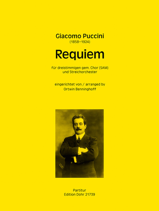 Requiem (für dreistimmigen gemischten Chor (SAM) und Streichorchester) (nach dem Requiem für Chor STB, Viola und Orgel)