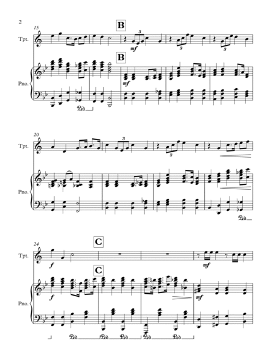 Sound the Battle Cry Sound the Battle Cry Trumpet Solo scores gallery preview page 2
