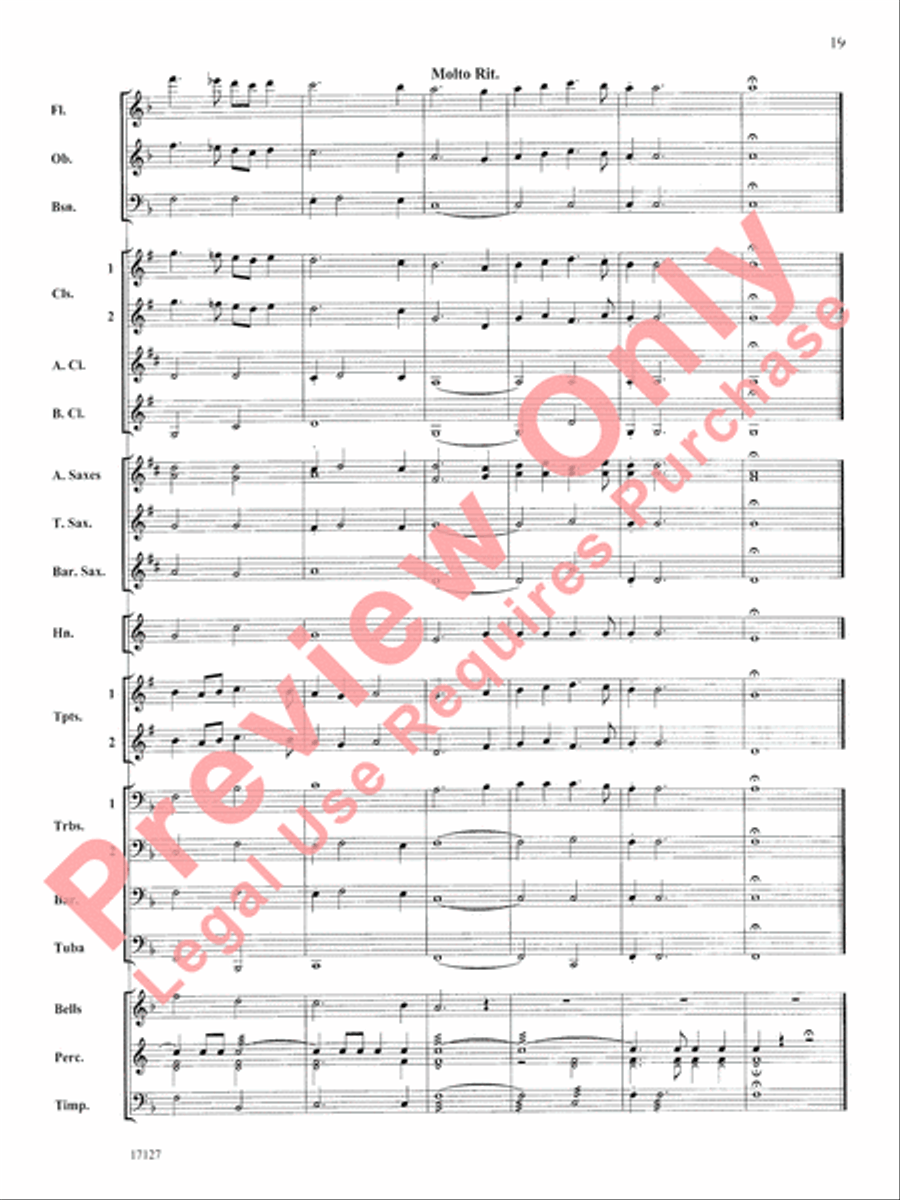 The Earl of Oxford's March Concert Band scores gallery preview page 20