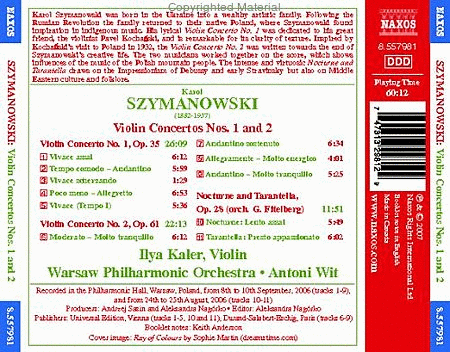 Violin Concertos Nos. 1 and 2 image number null