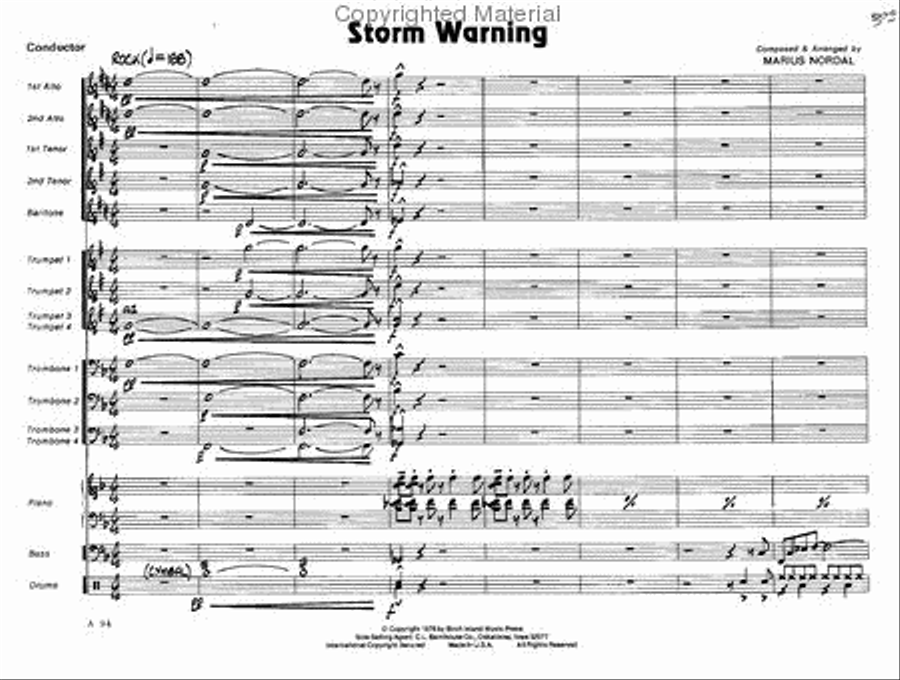 Storm Warning Storm Warning Jazz Ensemble scores gallery preview page 2