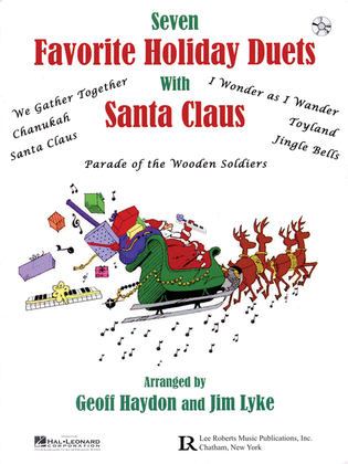 Book cover for Favorite Holiday Duets with Santa Claus