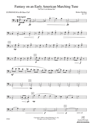 Fantasy on an Early American Marching Tune: (wp) B-flat Baritone B.C.