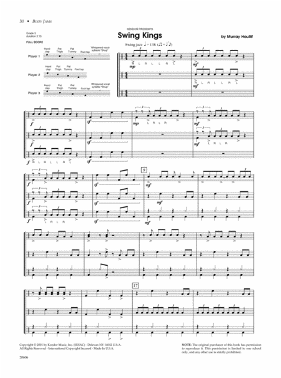 Body Jams Percussion scores gallery preview page 5