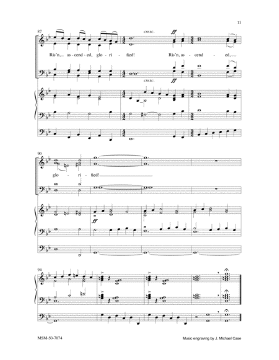 Lord, Enthroned in Heavenly Splendor 4-Part scores gallery preview page 7