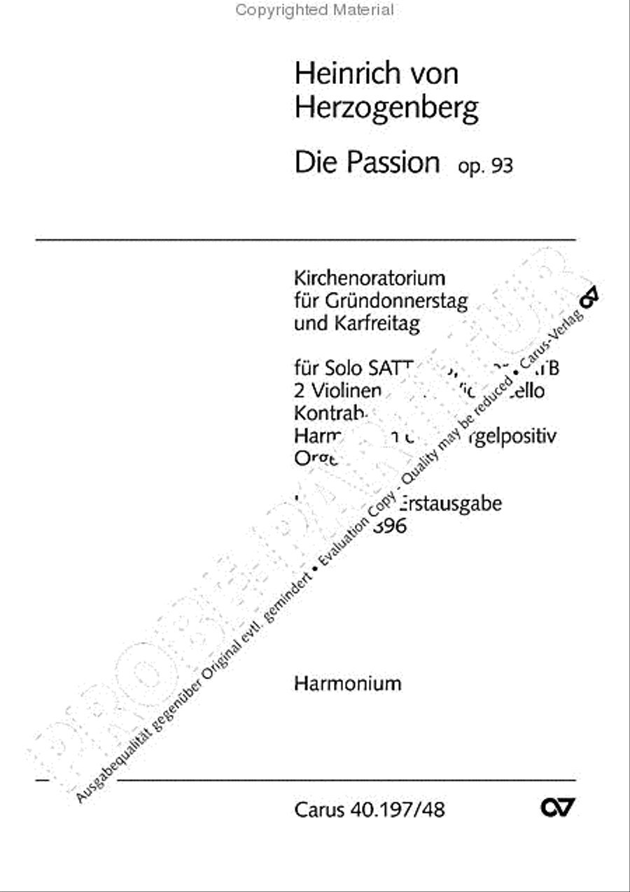 Die Passion Die Passion Harmonium scores gallery preview page 4