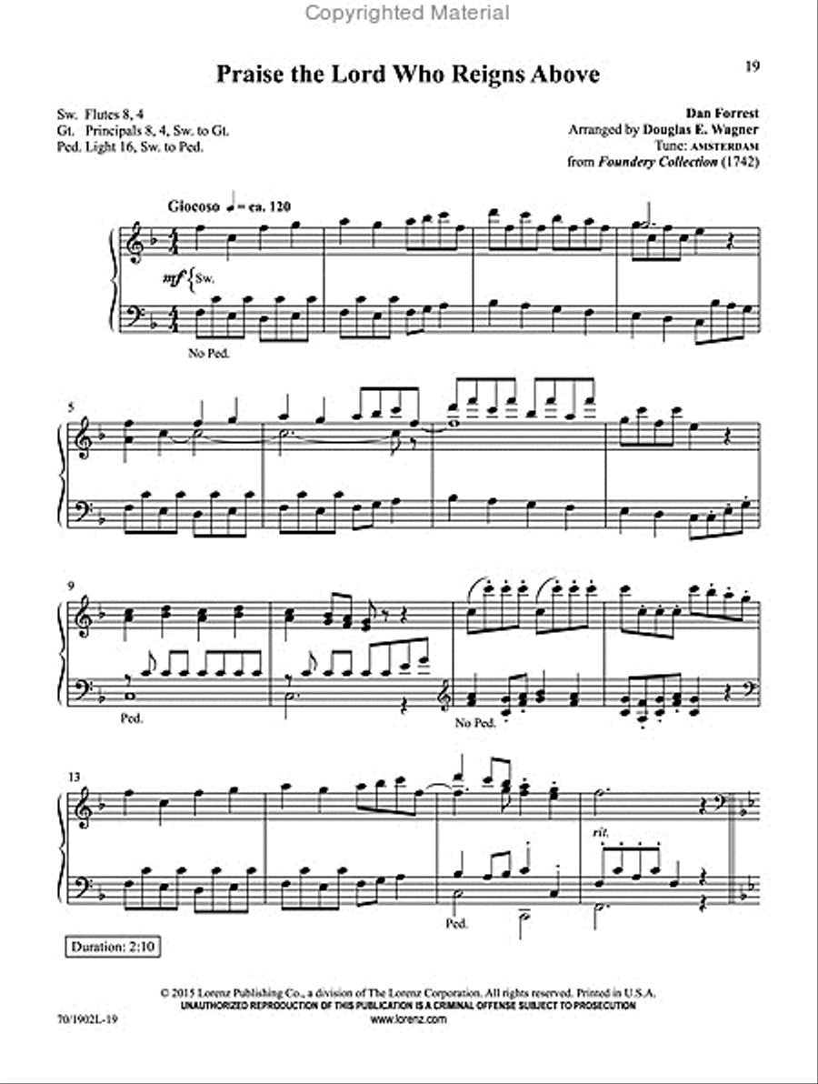 Music for Worship Music for Worship Organ Solo scores gallery preview page 9