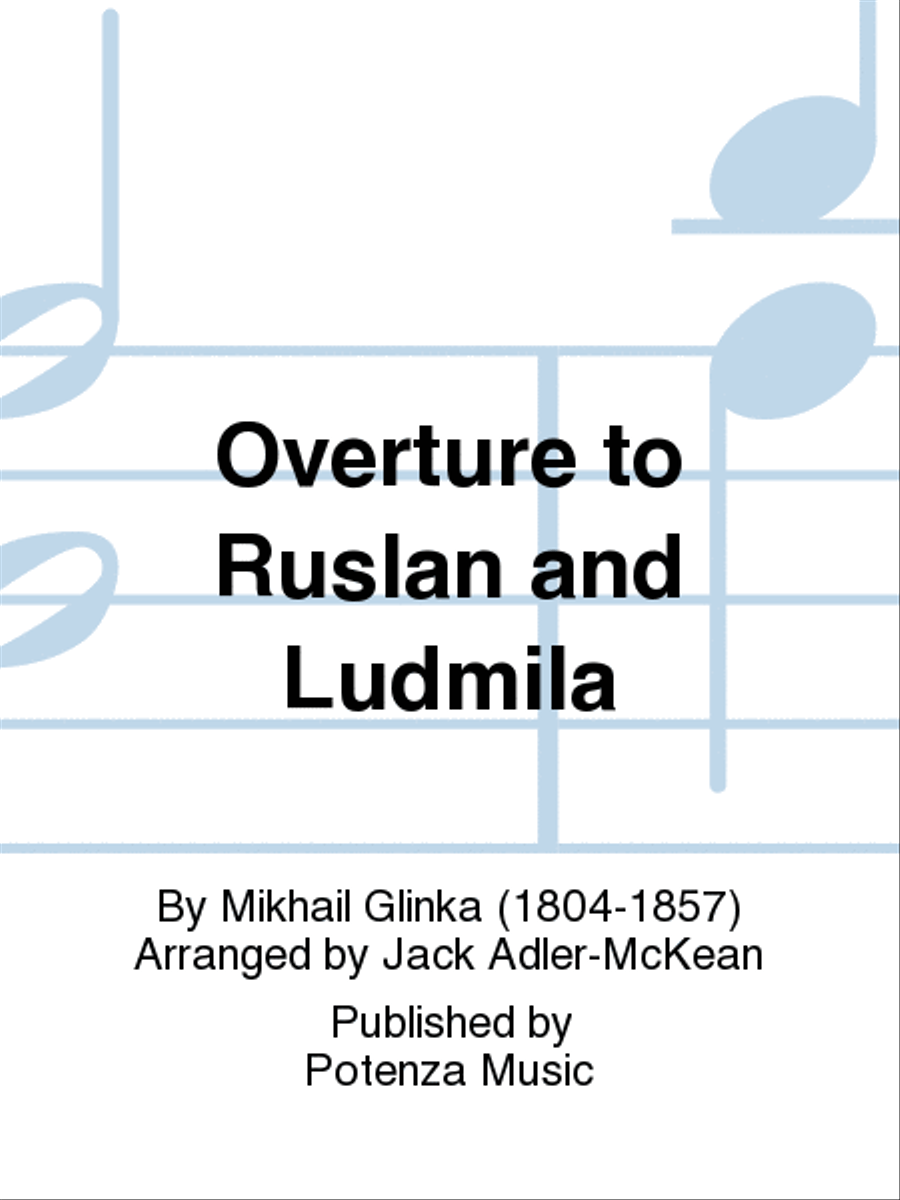 Overture to Ruslan and Ludmila Euphonium Quartet scores gallery preview page 1