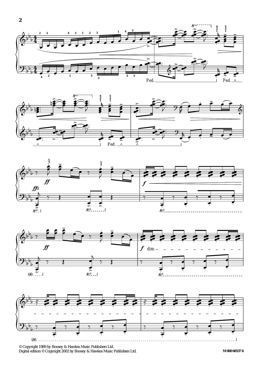 Prelude III (Jingo) (from Rock Preludes) Piano Solo scores gallery preview page 2