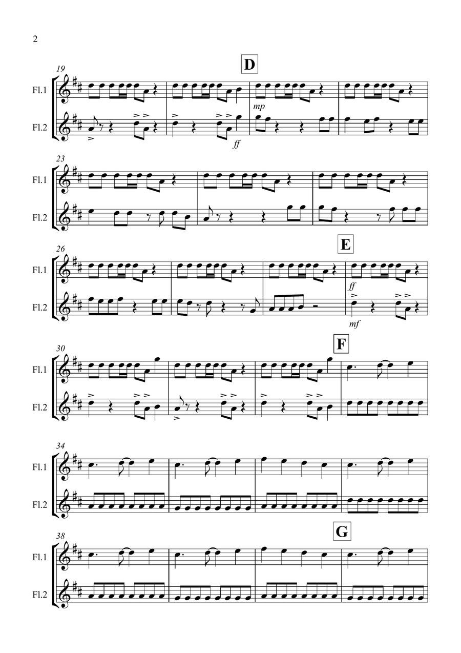 Under Pressure Under Pressure Flute Solo scores gallery preview page 2