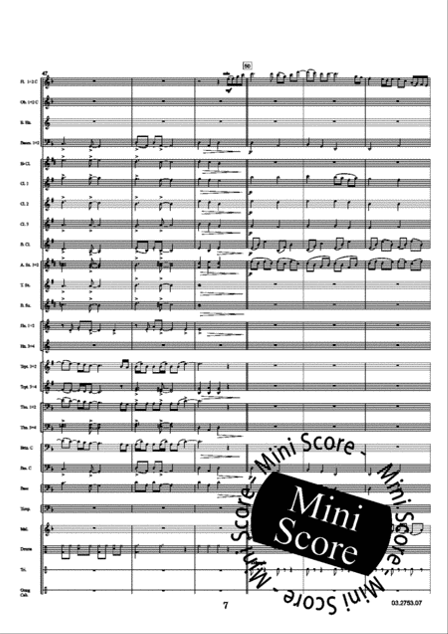 Turn of a Friendly card Concert Band scores gallery preview page 11