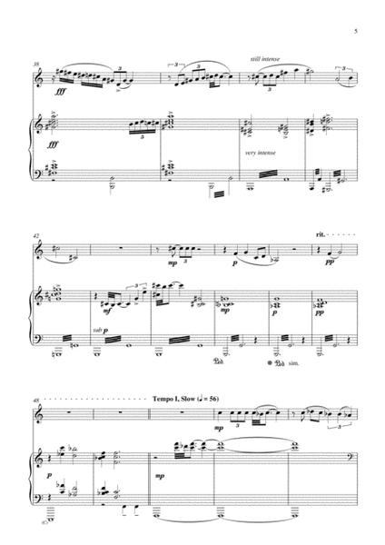Autumn Sun Canticle (2005) for Bb or C trumpet and piano