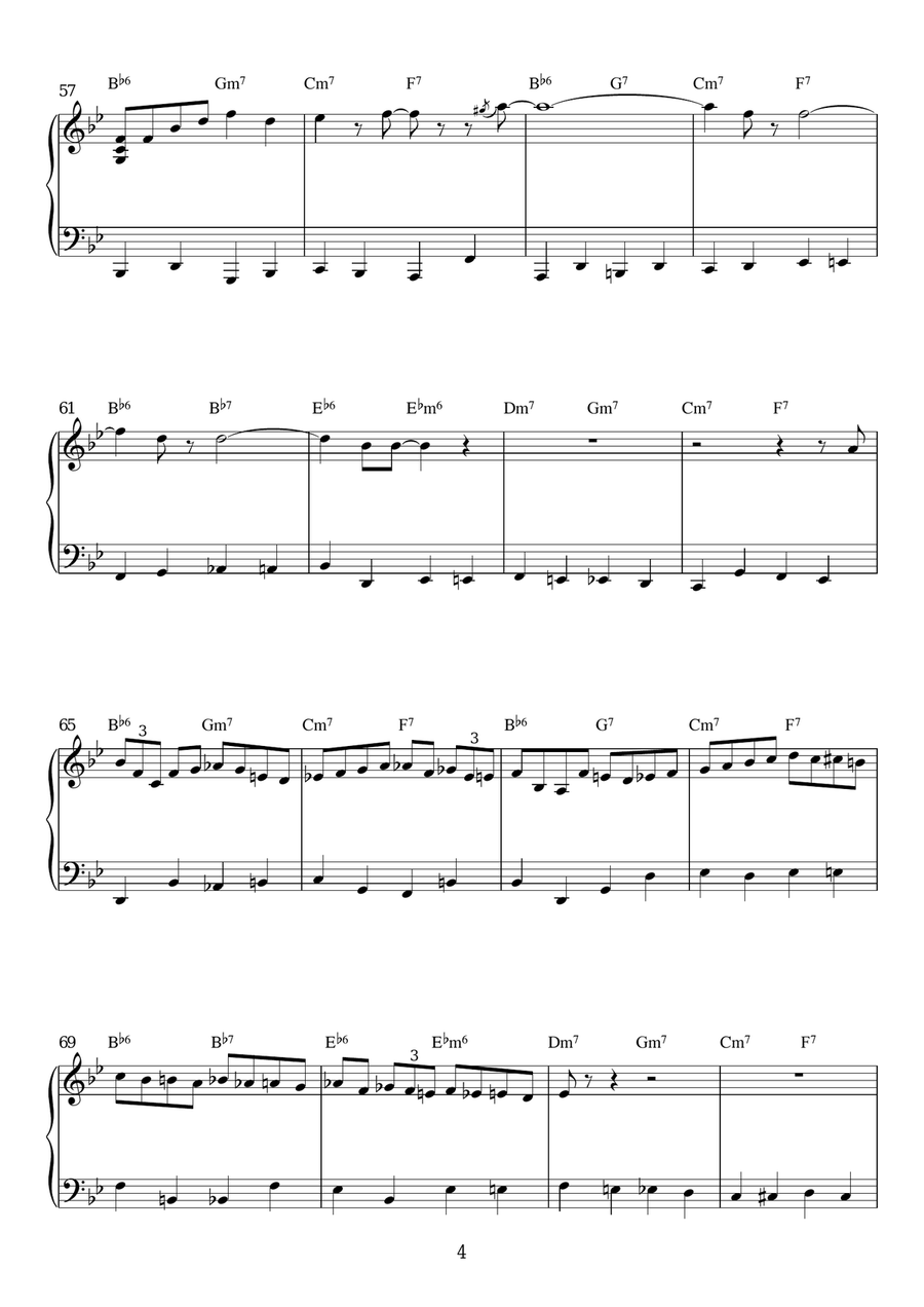 Oleo Piano Solo scores gallery preview page 4