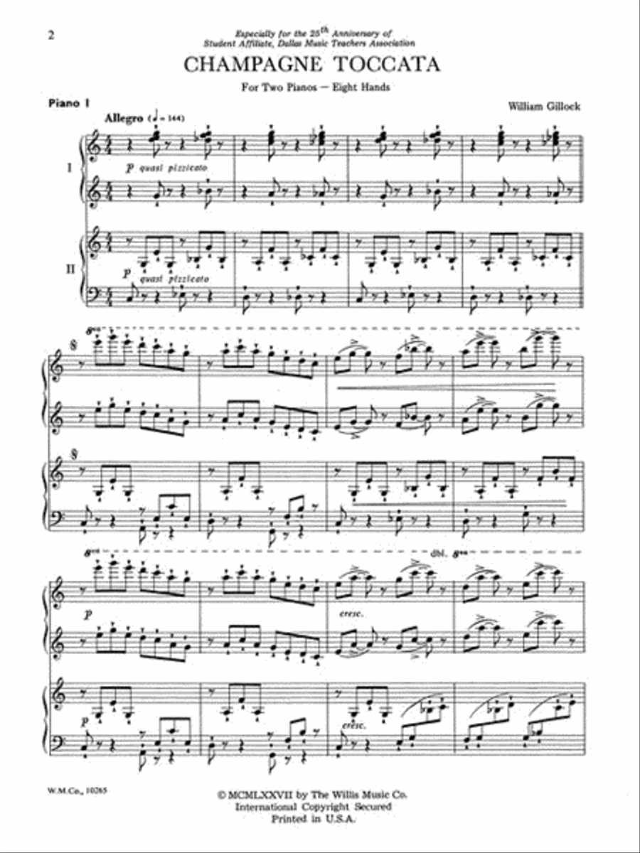 Champagne Toccata Piano scores gallery preview page 2
