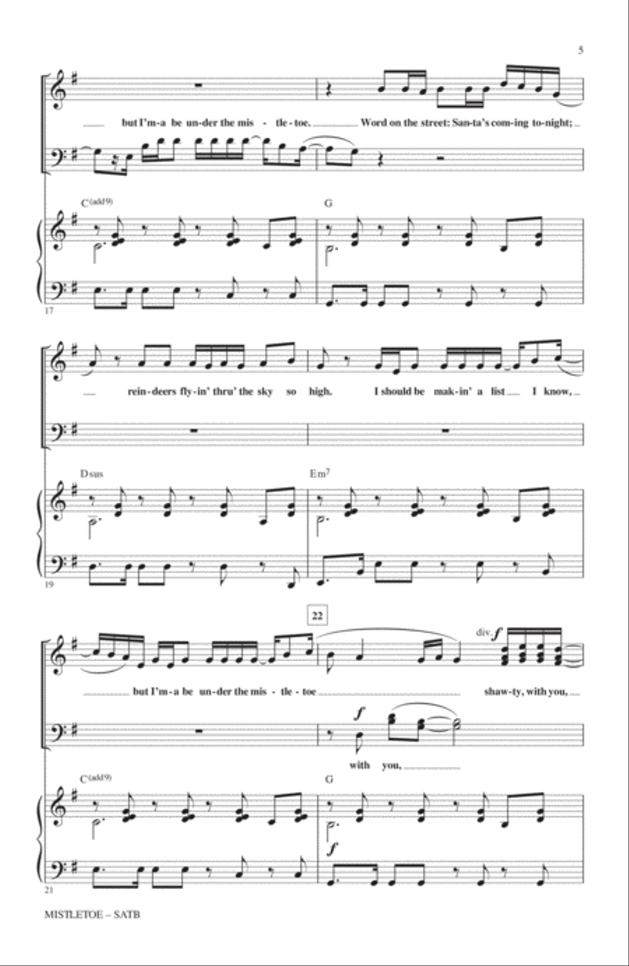Mistletoe 4-Part scores gallery preview page 4