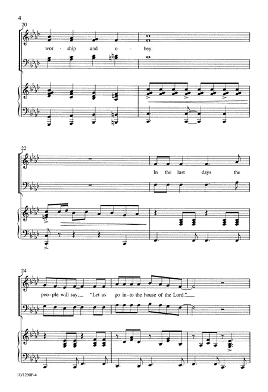 In the Last Days 4-Part scores gallery preview page 4