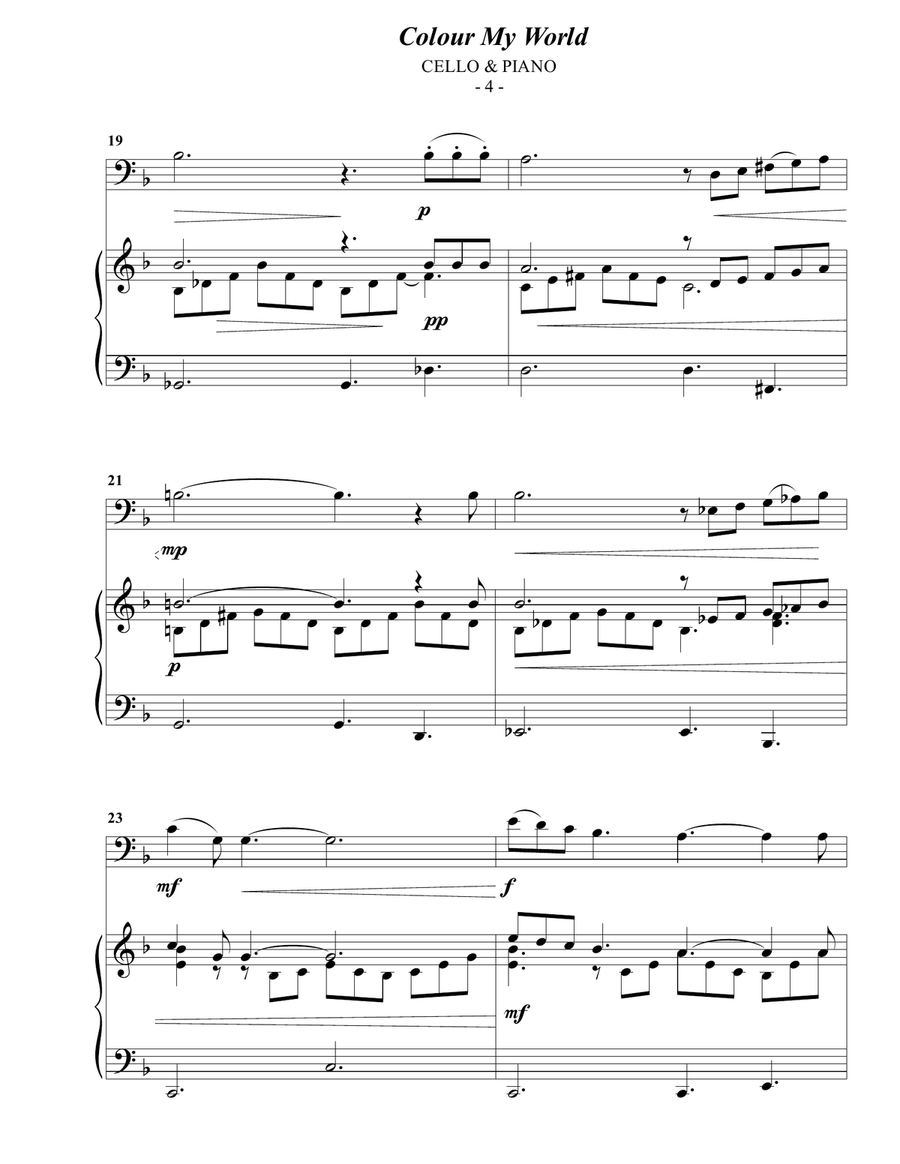 Colour My World Piano scores gallery preview page 4