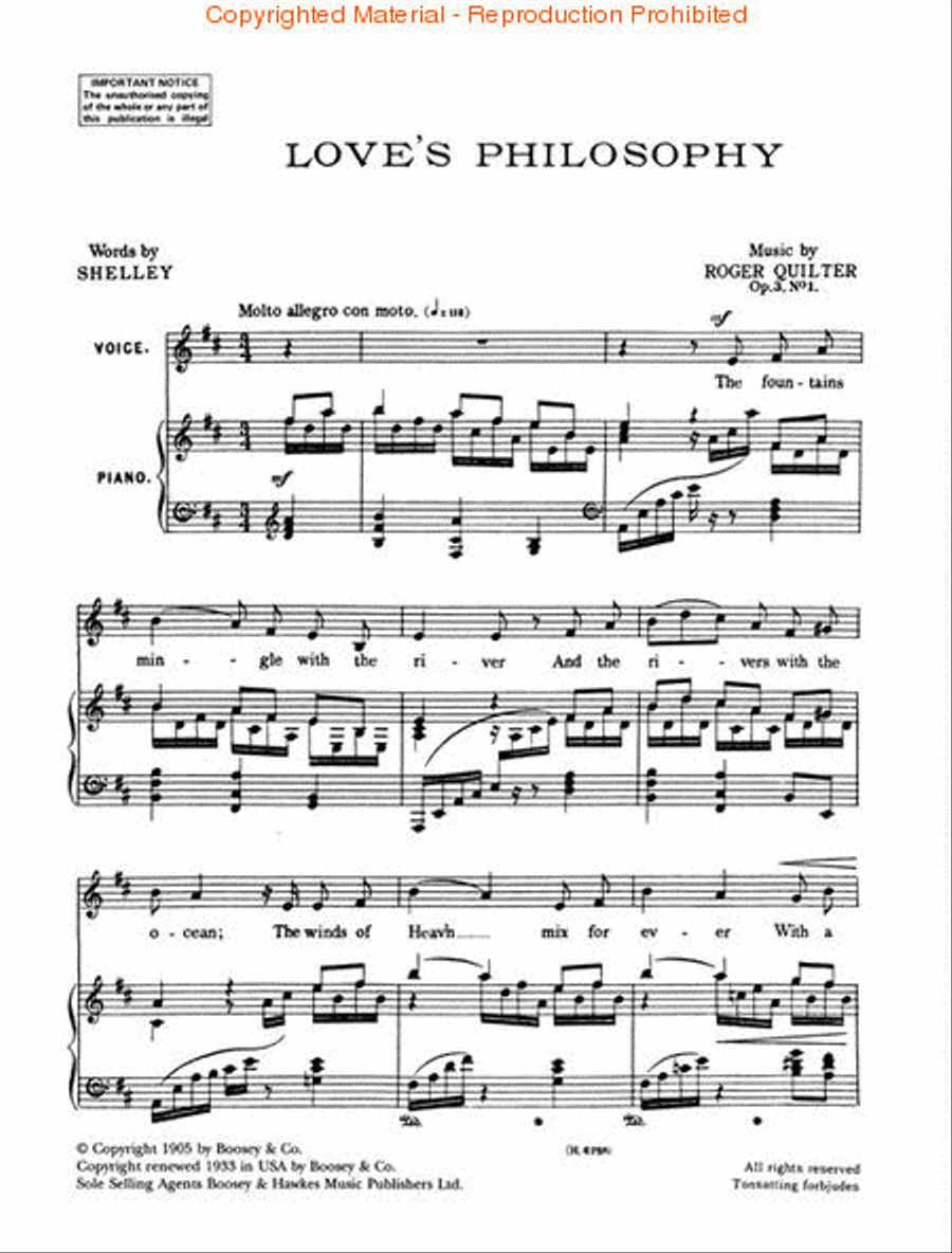 Love's Philosophy Medium Voice scores gallery preview page 2