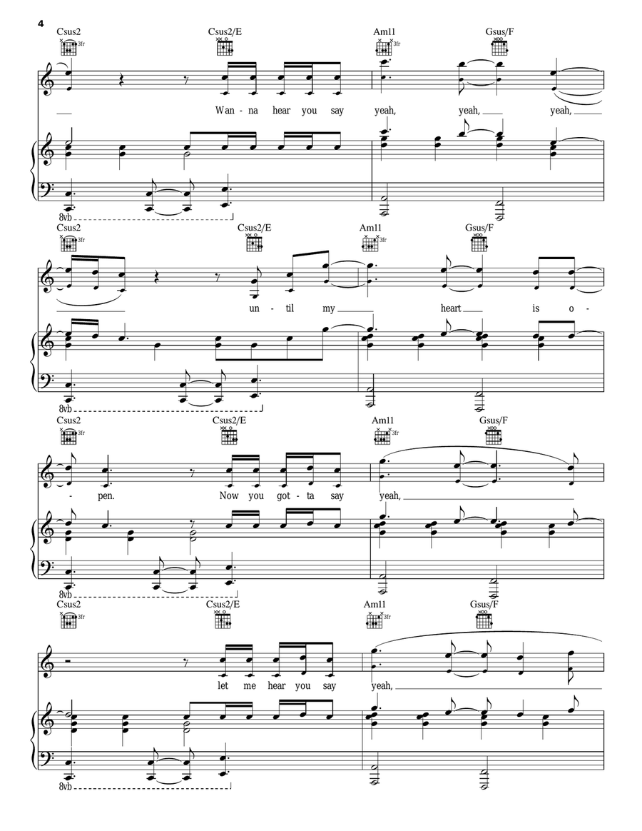 My Heart Is Open Acoustic Guitar scores gallery preview page 4