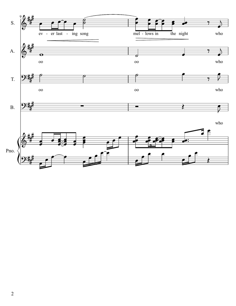The Whippoorwill 4-Part scores gallery preview page 2